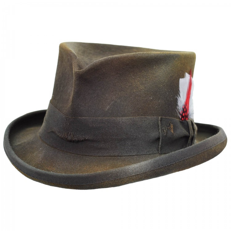Stagecoach Gray Half-Western Hat-Dark Gray