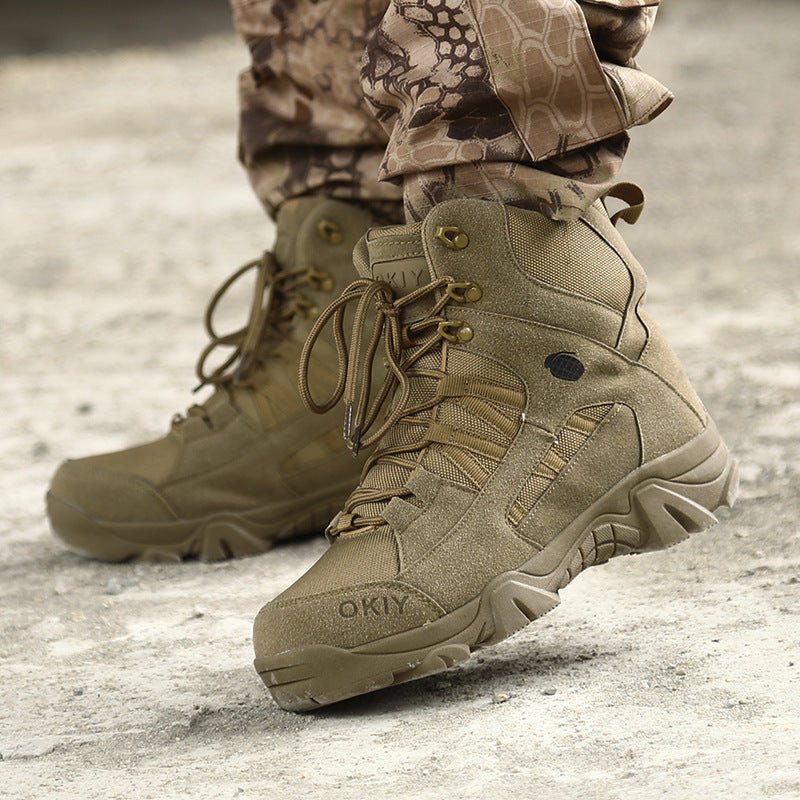 Men's High Top Tactical Outdoor Boots Lightweight Military Boots