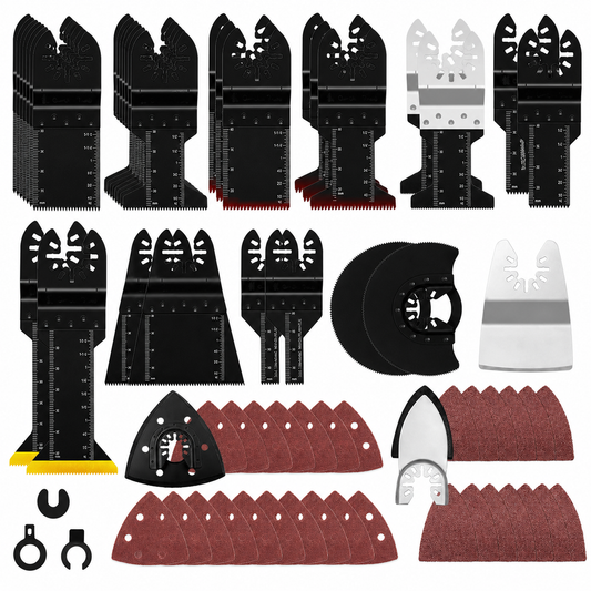 Hitchbull 116-Piece Oscillating Multitool Accessory Set