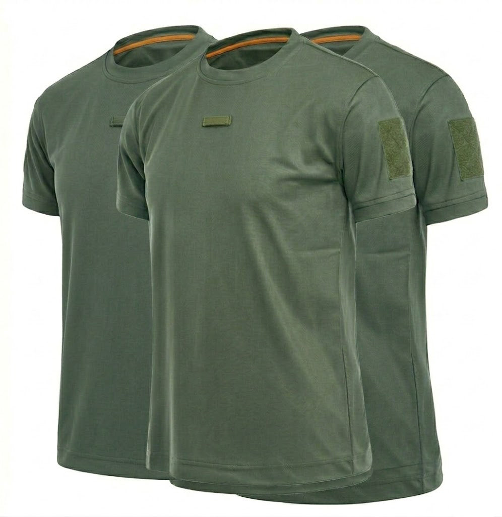 3Pack Men's Quick-Dry Tactical T-Shirts for Summer