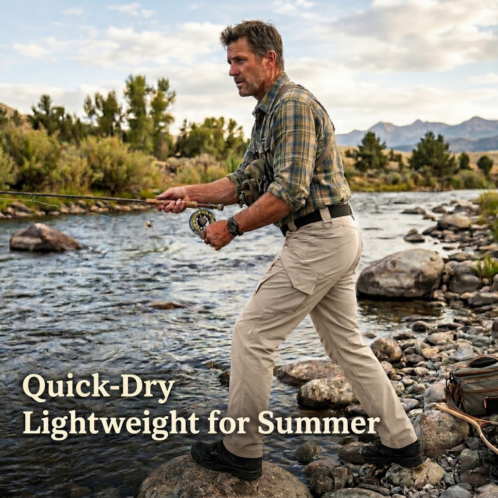 Archon IX9 Men's Lightweight Tactical Pants – Quick-Dry Stretch Pants
