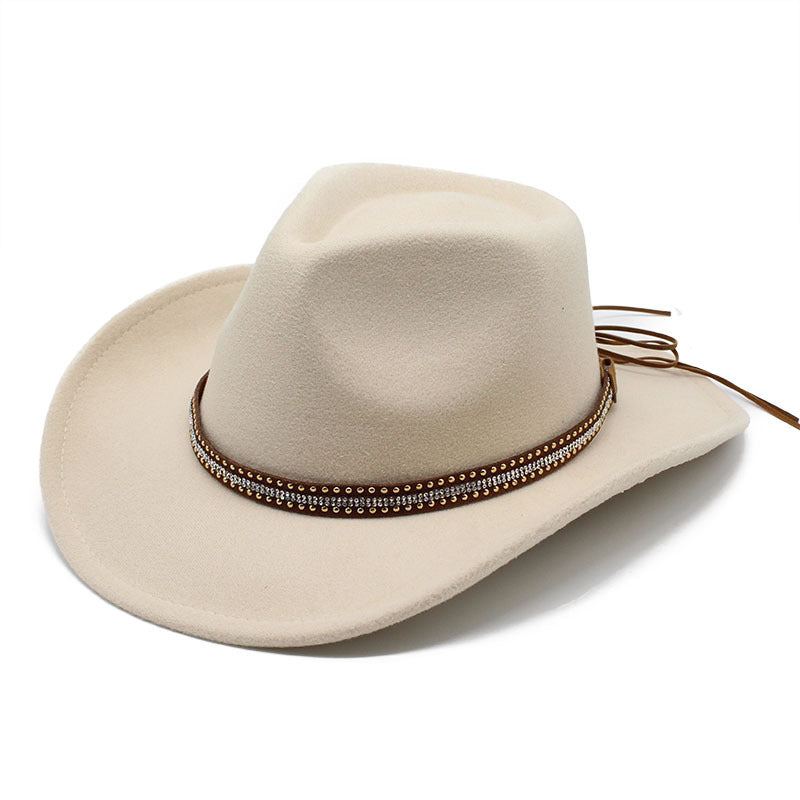Nicholas Western Cowboy Hat- Beige