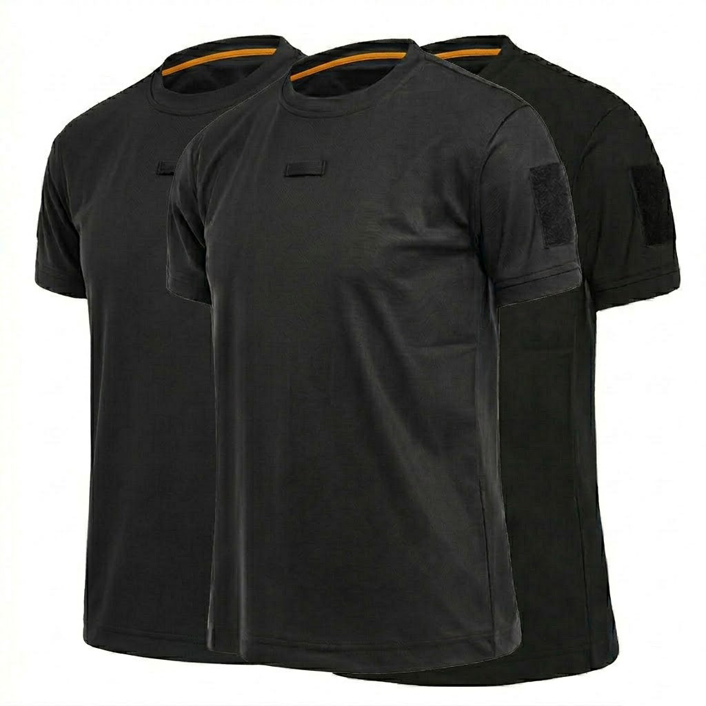 3Pack Men's Quick-Dry Tactical T-Shirts for Summer