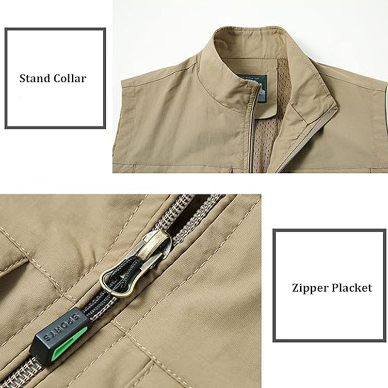 Men's Lightweight Travel Work Vest