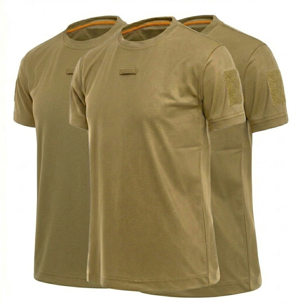 3Pack Men's Quick-Dry Tactical T-Shirts for Summer