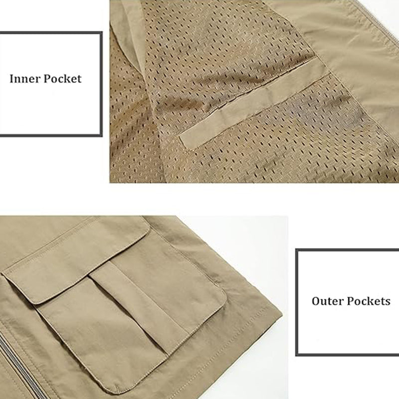 Men's Lightweight Travel Work Vest
