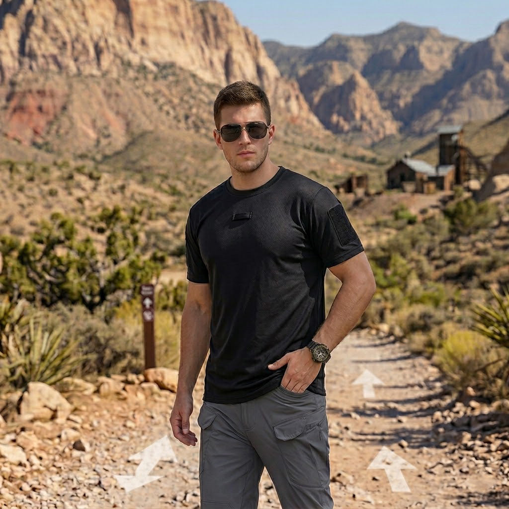 3Pack Men's Quick-Dry Tactical T-Shirts for Summer