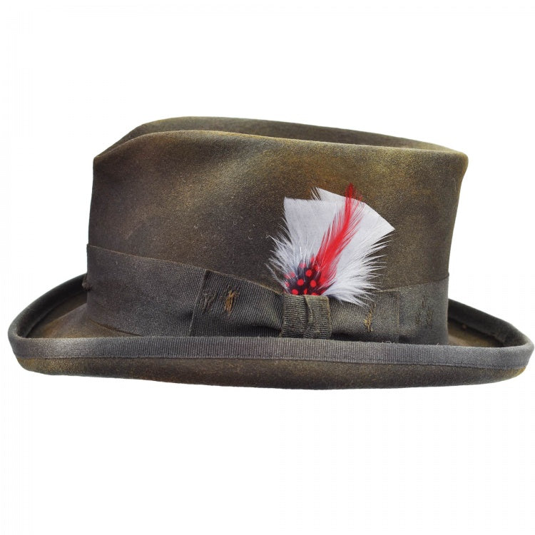 Stagecoach Gray Half-Western Hat-Dark Gray
