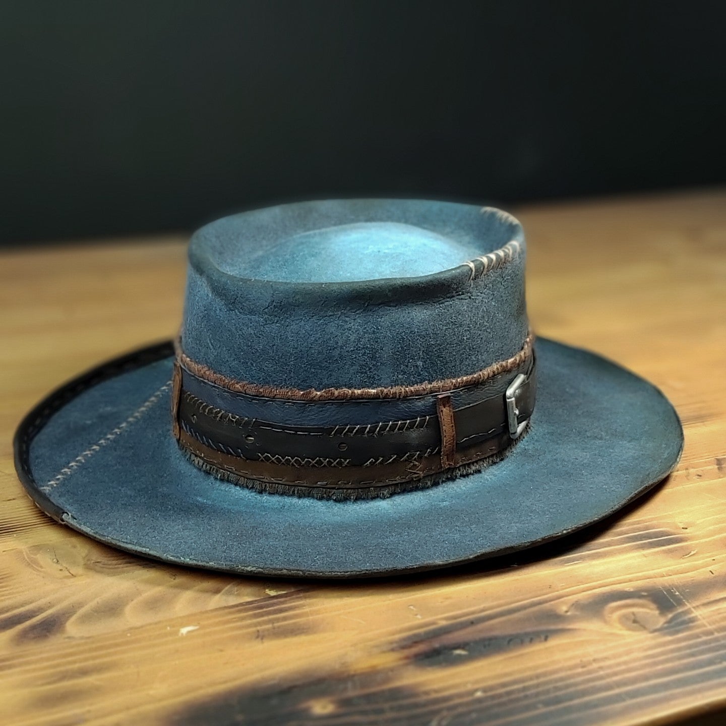 Blue Saloon Gambler