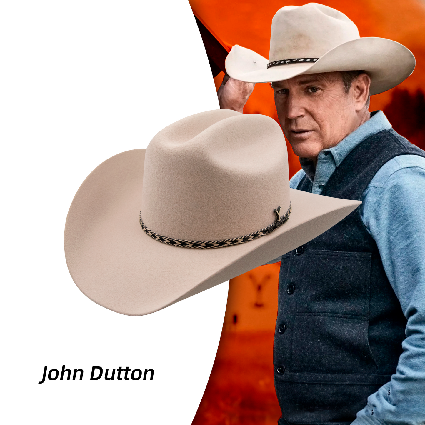 Bull Ranch 20x John Dutton Silverbelly Style