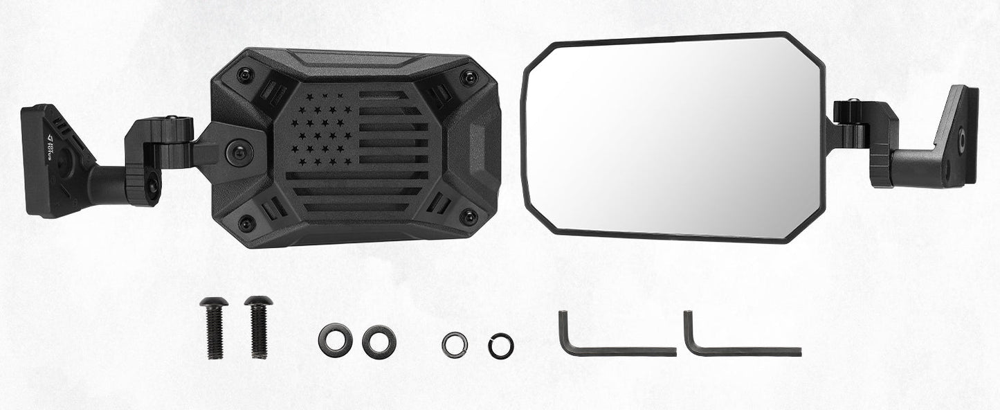 Doors Off Side Mirrors for Wrangler JL 2018–2026 & Gladiator JT