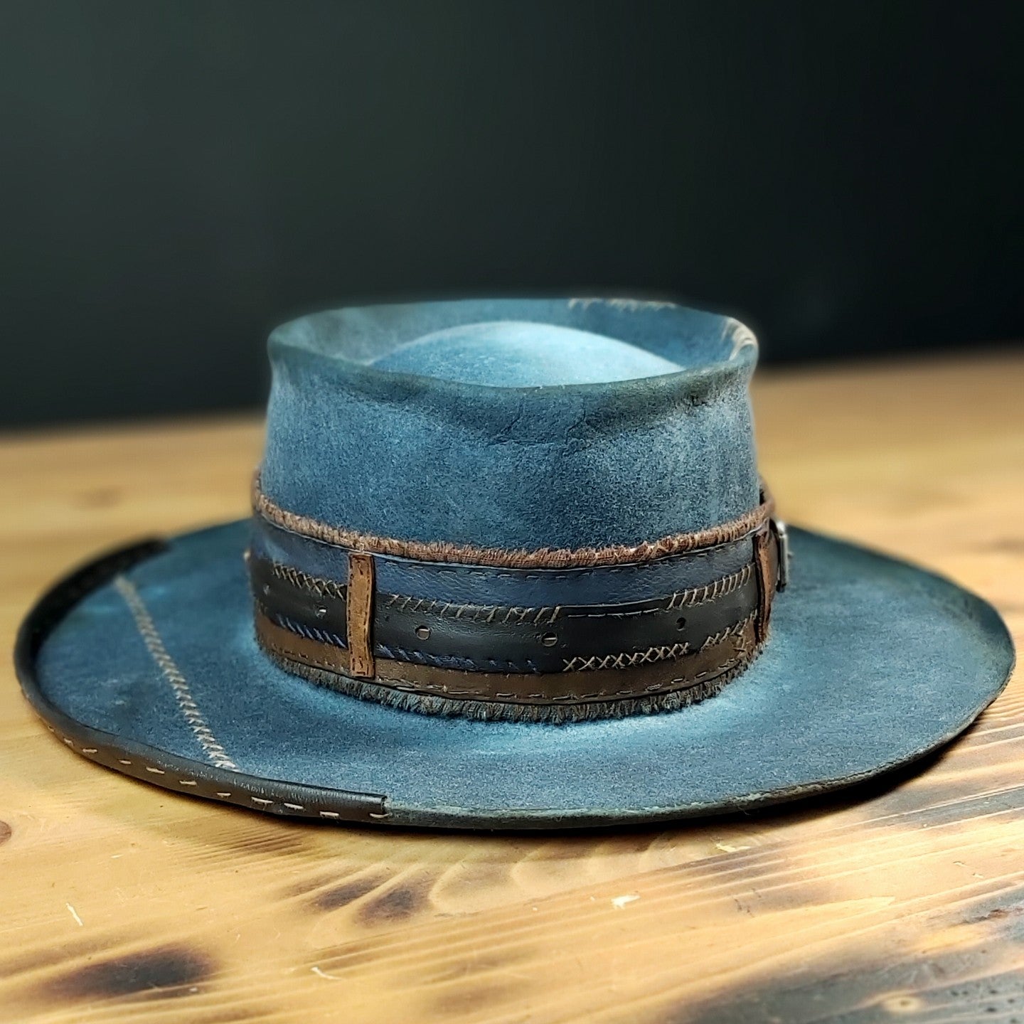 Blue Saloon Gambler