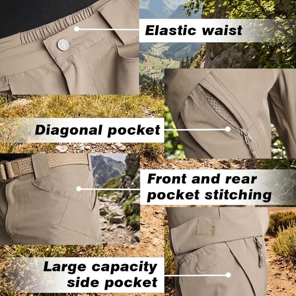 Archon IX9 Men's Lightweight Tactical Pants – Quick-Dry Stretch Pants