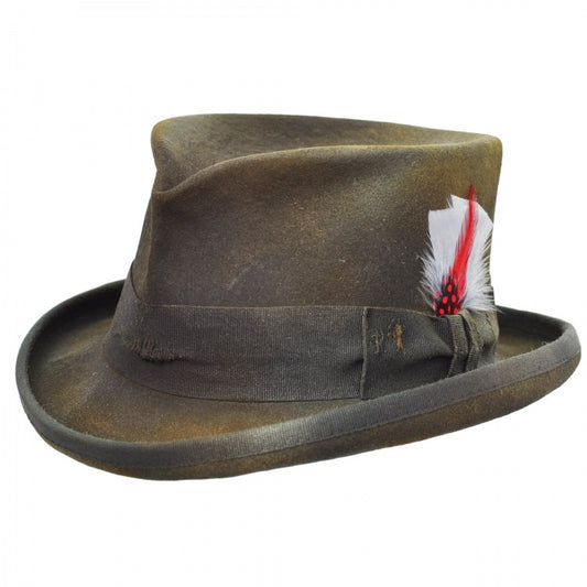 Stagecoach Gray Half-Western Hat-Dark Gray
