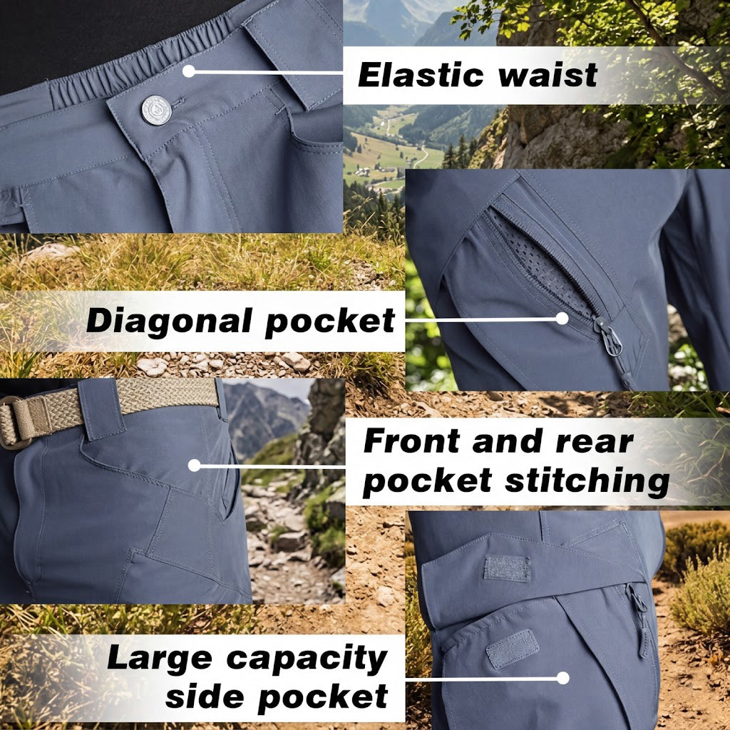 Archon IX9 Men's Lightweight Tactical Pants – Quick-Dry Stretch Pants