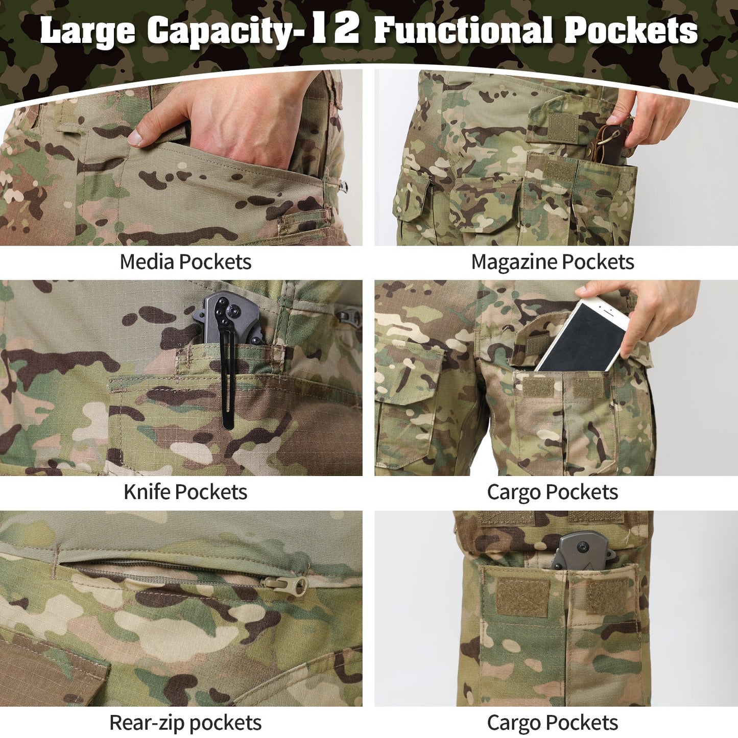 G3 Combat Pants with Knee Pads Tactical Pants