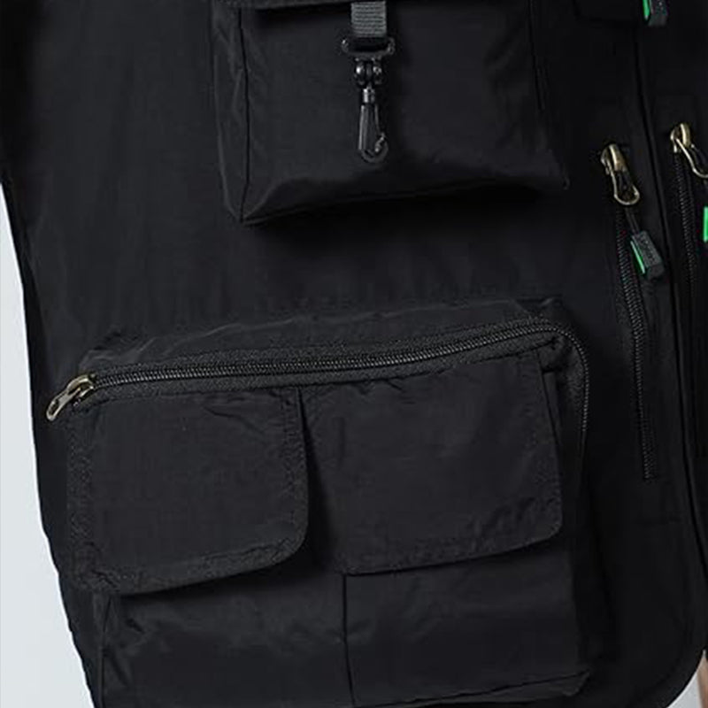 Men's Lightweight Utility Vest – 16-Pocket Fishing, Photography & Travel Vest with Mesh Back