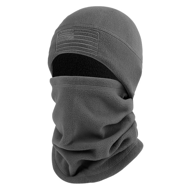 TWS Warm Fleece Beanie Hat Scarf Set
